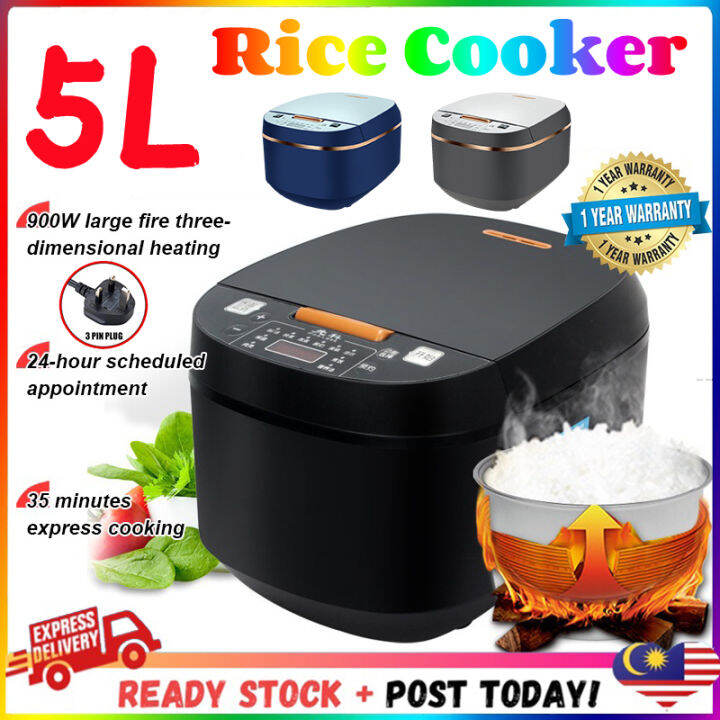 【Malaysia delivery】SILVER CREST Rice Cooker 5 liter electric periuk