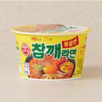 บะหมี่ถ้วยราเมนงา (ถ้วยใหญ่)-โอโตกิ Sesame Ramen Cup Noodles (Big cup)-Ottogi참깨라면큰컵-오뚜기 110g สินค้าเกาหลีแท้ พร้อมส่ง