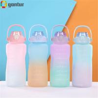 GANTUR 1500/2000ml รั่วซึม ความจุสูง ฟาง เหยือกน้ำ กาต้มน้ำสำหรับเดินทาง ถ้วยดื่มกีฬา ขวดน้ำ