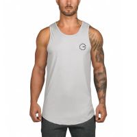 Muscle Guys Gym Bodybuilding Men Casual Fashion Hip Hop Tank Tops Summer Mesh Absorb Sweat Sleeveless Quick Dry Muscle Shirts