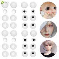 DEMI 1Set 8~26mm เครื่องประดับ ครึ่งรอบ แผ่นปิดตาใสและดำ ติดดินโคลน ตาตุ๊กตาอะคริลิค ของเล่นลูกตา