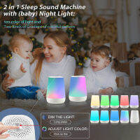 Baby Sleep Sound Machine APP รีโมทคอนล Alexa Home Voice Control Cloud นาฬิกาปลุก Wake-Up พร้อมแจ็คหูฟัง3.5มม