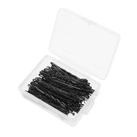 100Pcs/box Wire Black Hair Accessories Side Folder Pins Tools Barrette Wedding Bobby Alloy