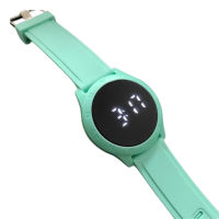 นาฬิกาข้อมือ Jam Tangan Digital ZSN-1049เวลาที่แม่นยำแบบพกพาเรืองแสงนาฬิกาข้อมือแสดงผลแบบดิจิตอลสำหรับฟิตเนสนาฬิกาข้อมือสำหรับผู้ชายกลม