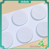 OKDEALS 3D รูปทรงเกลียว ซิลิโคน แม่พิมพ์ ภาชนะเบเกอรี่ มูส แม่พิมพ์เค้ก