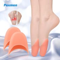 ❧ Pexmen 2Pcs Gel Pointe Ballet Dance Shoe Toe Pads Toe Protector Soft Toe Covers High Heels Toe Caps for Women Girl Pointe Shoes