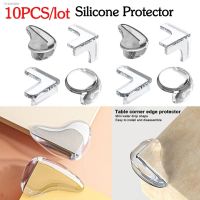 ♨✴ 10pcs Silicone Furniture Corner Edge Safety Bumper Easy To Clean Transparent Adhesive Funiture Safety Corner Desk Protector