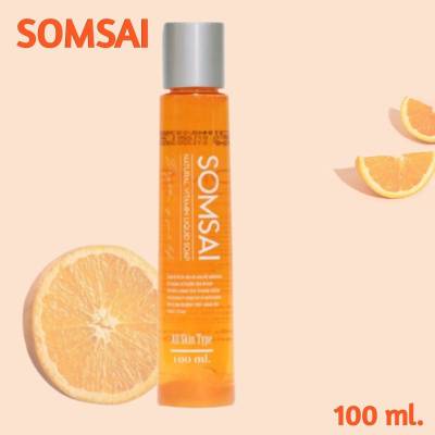 SOMSAI สบู่วิตามินส้มใส  สบู่เหลวทำความสะอาด ผิวหน้า สูตรเข้มข้น By Ecovit 1 ขวด100 มล.