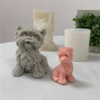 Home Decoration Gypsum Dropper Unique Mold High Ground Of The West Sitting On Puppy Silicone Mold Candle Mould