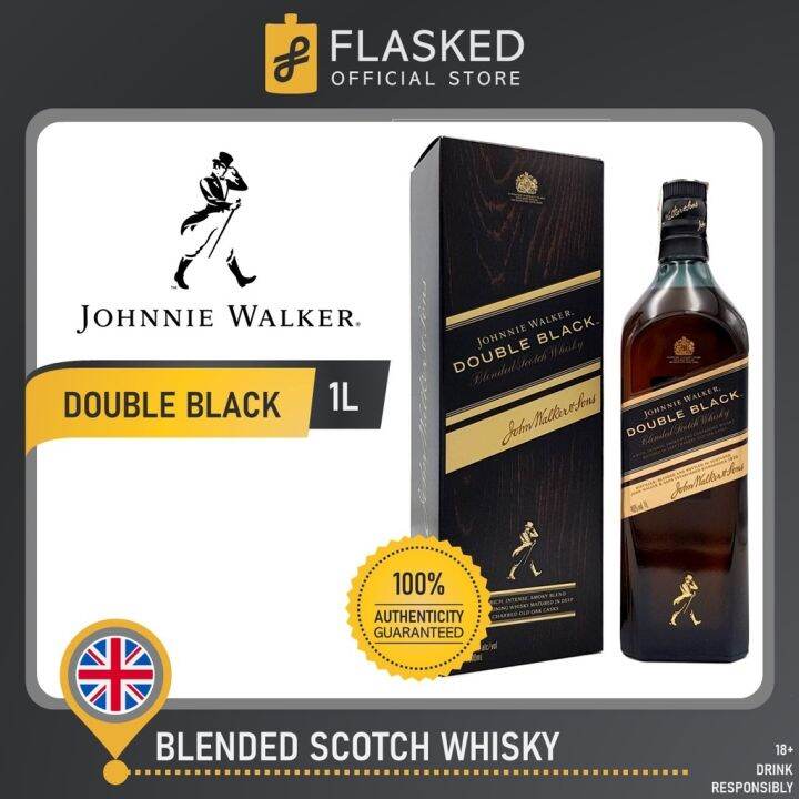 COD Johnnie Walker Double Black Blended Scotch Whisky 1L Lazada PH