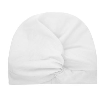 BOBORA Baby Girl Solid Print Bowknot Elastic Hats Turban Cap Cute Soft Infant