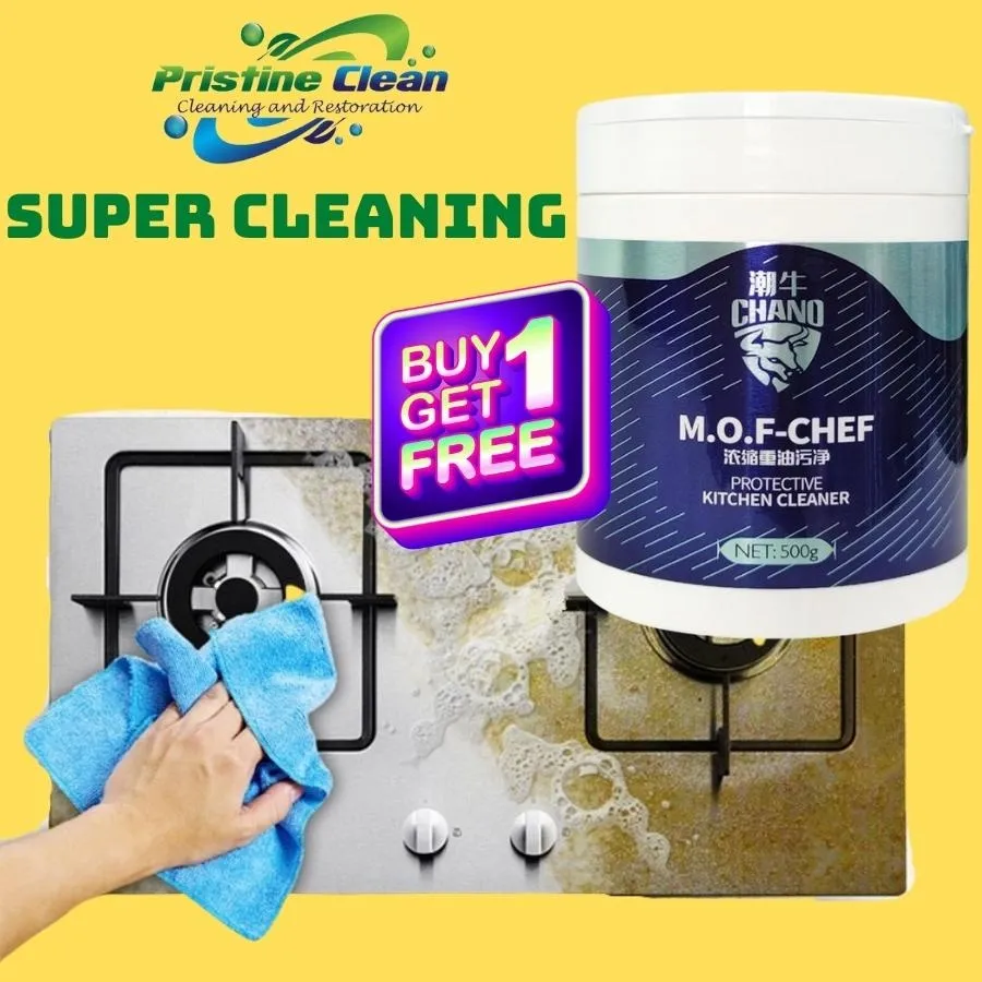 MOF CHEF Protective Kitchen Cleaner Powder, All Purpose Stain