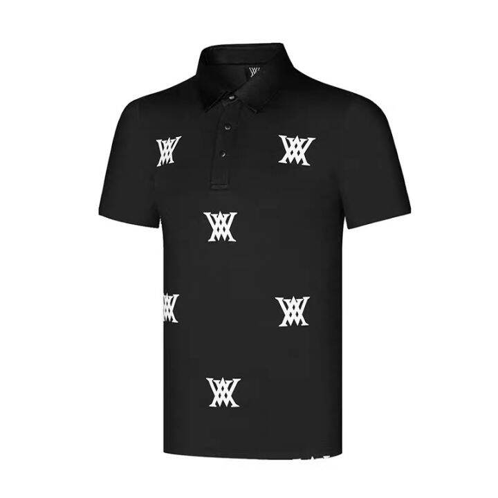 summer-new-black-and-white-golf-mens-outdoor-sports-casual-breathable-quick-drying-short-sleeved-t-shirt-polo-shirt-top-anew-scotty-cameron1-callaway1-footjoy-southcape-descennte-pxg1