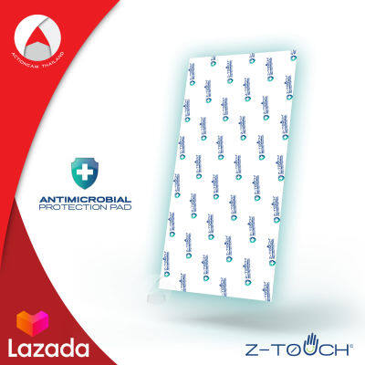 Z-Touch แผ่นกำจัดเชื้อไวรัส Antimicrobial Universal Protection Pad 15x30cm ลดไวรัสและแบคทีเรีย บริเวณจุดสัมผัสร่วม แผ่นลดการก่อตัวของเชื้อโรค Z-Touch Antimicrobial Unniversal Protection Pad (Synnex) กำจัดเชื้อโรค กำจัดกลิ่น ระบบ SMART NANO ION มีผล LAB