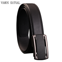 Cowhide Mens Business Style Waist Belt Fashion Genuine Leather Waist Strap Male Automatic Buckle Mens High Quality Belts Belts
