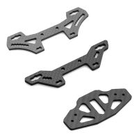 Carbon Fiber Front/Rear Shock Tower Plate &amp; Front Bumper Support Plate forTamiya TT02 TT-02 1/10 RC Car Upgrade Parts