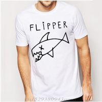 Kaus Band Musik Rock Flipper Fish Kaus Pria 100% Katun Kerah O Kaus Pria Kaus Pria Kasual Atasan Drop Shipping