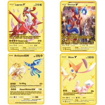 Pokemon Cards Pikachu VMAX GX EX Lucario Charizard Mew Shiny Gold Cards  Game Series Children Collection