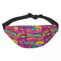 Superhero Cartoon Anime Movie Fanny Pack Women Men Custom Sling Crossbody Waist Bag for Running Phone Money Pouch Running Belt