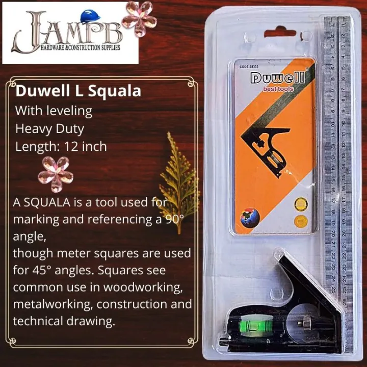 Duwell L Square Squala With Leveling Heavy Duty 12 Inches Cod By