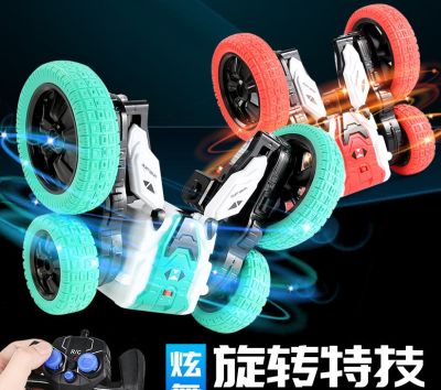 รถบังคับตีลังกา รถสตั้นซ์บังคับวิทยุ สปินหมุนตีลังกา 360 องศา STUNT CAR DOUBLE-SIDE ROLL EXTREME 360 TUMBLING & SPINNING ACTION IP