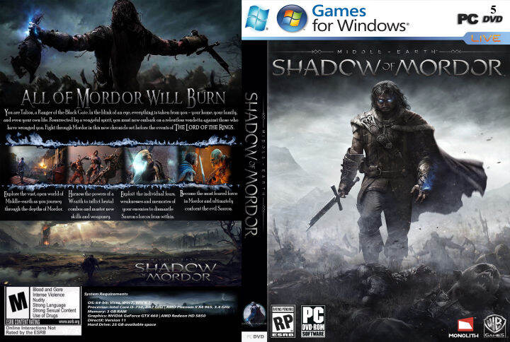 Middle-earth: Shadow of Mordor PC GAME [Offline INSTALLATION] | Lazada