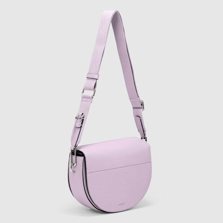 ecco-textureblock-saddle-bag-สีม่วง-กระเป๋าสะพายไหล่ผู้หญิง