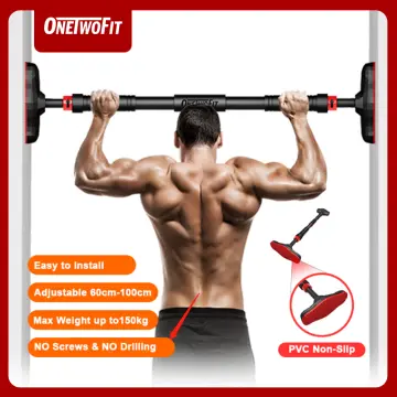 Onetwofit Adjustable Door Pull Up Bar Push Up Sit-ups Bar Heavy