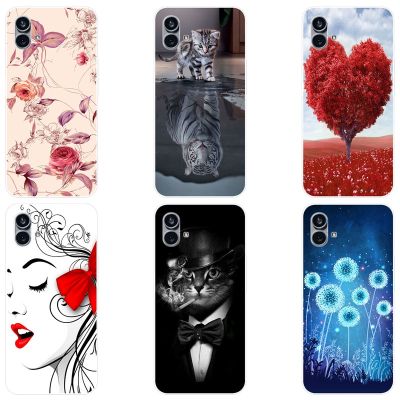 Nothing Phone 1ปลอกซิลิโคนการ์ตูนน่ารักฝาหลังไม่มีอะไร Phone1 Case Soft TPU