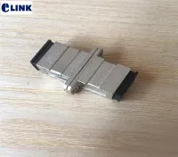 【CW】 50pcs SC fiber optic adapter metal Single-Mode Simplex MM UPC APC SX FTTH coupler connector ELINK SC/UPC IL 0.2dB