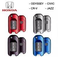 BKK XENON เคสกุญแจรีโมทรถยนต์ TPU KEY  ปลอกกุญแจ honda civic crv jazz มีสี แดง ดำ ฟ้า เงิน ให้เลือก