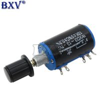 ( 1PCS WXD3-13 2W Potentiometer + 1PCS Black Knob )100 200 220 1K 2.2K 3.3K 4.7K 5.6K 6.8K 10K 22K 33K 47K 100K Ohm WXD3-13-2W WATTY Electronics