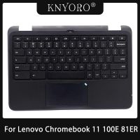 Newprodectscoming US Keyboard Replacement for Lenovo Chromebook 11 100E 81ER Palmrest Upper Housing Cover With Touchpad KB 5CB0R07036 SN20Q37024