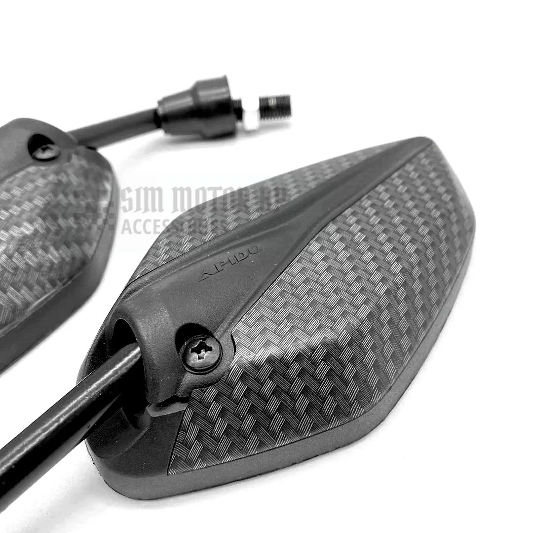 APIDO ZX2794 SIDE MIRROR HONDA RS150 EX5 W125 (CARBON) | Lazada