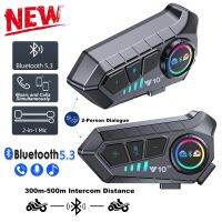 【LZ】◘❡◇  Motocicleta Capacete Intercom Headset Impermeável Bluetooth 5.3 Reproduzir Música Chamadas Simultaneamente 1 2 3 Pcs