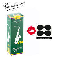 Original France Vandoren JAVA Saxophone Tenor Sib Bb Reeds Strength 2.0# 2.5# 3.0# 3.5# Grey Green Box of 5 [with gift]