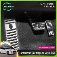 แผ่นรองที่เหยียบรถยนต์สำหรับ Maserati Quattroporte V VI M139 M156 2003 ~ 2022แผ่นแป้นคลัทช์เบรครถอุปกรณ์เสริมที่หุ้มไม่ลื่น