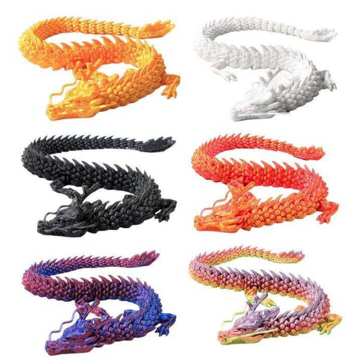 Articulated Dragon 3D Printed Dragon Model Realistic Animal Toys with ...