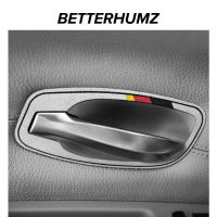 Betterhumz Car Handle Frame Sticker For BMW 5 Serie E60 2005-2010 Alcantara Wrap Decals Trim Door Bowl Cover Interior Accessorie