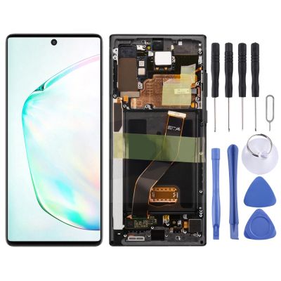 【ลดราคา】หน้าจอ LCD ดั้งเดิมและชุดประกอบ Digitizer พร้อมกรอบสำหรับ Samsung Galaxy Note10 + SM-N975