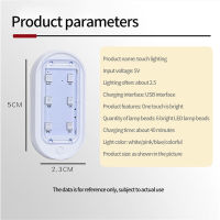 2ชิ้นแบบชาร์จไฟ LED ในร่มรถไฟเพดานหลังคาอ่านมินิ Led สัมผัสแสงยานพาหนะภายในแม่เหล็กแสง
