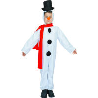 2023 Korean Snowman เครื่องแต่งกายแขนยาวคลุมด้วยผ้า Romper + หมวก + ผ้าพันคอ + จมูกชุดสำหรับเด็ก