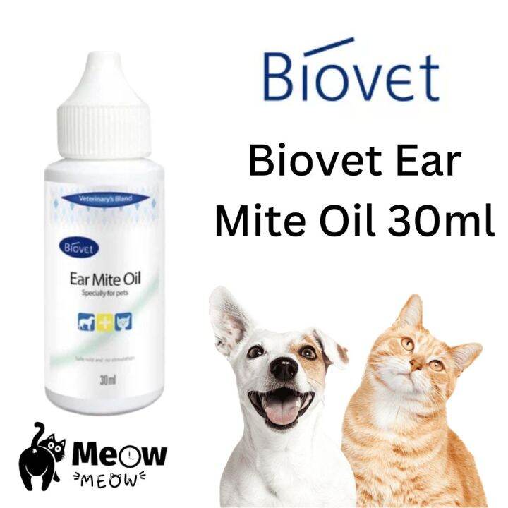 Biovet Ear Mite Oil For Cats & Dogs 30ml / Pet Ear Care Treatment Lazada