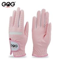 Pack 1 Pair Women 39;s Golf Gloves Pink Micro Soft Fiber Breathable Anti-Slip Left And Right Hand Sports Gloves Women