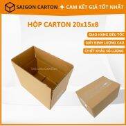 10 Thùng giấy carton gói hàng online ship COD size 20x15x8 cm
