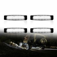 ไฟร็อค LED 6ดวงกันน้ำ,ทนฝุ่นสีขาวสำหรับ Jeep รถกะบะเอทีวี UTV