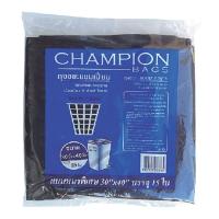 [ส่งฟรี!!!] แชมเปี้ยน ถุงขยะแบบหนาพิเศษ ขนาด 30x40 นิ้ว x 15 ใบChamp Garbage Bags 30x40" x 15 bags