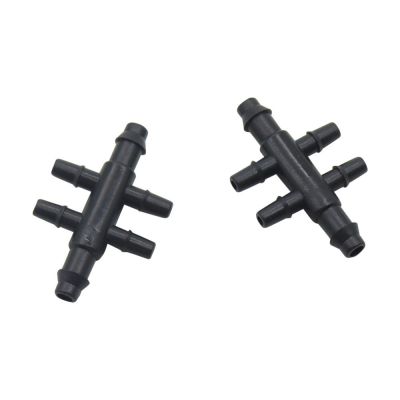 ；【‘； 4Mm To 3Mm Barbed 6-Ways Connector Hose Coupling  Irrigation Plumbing Pipe Fittings 6-Way Reducer Splitters 20 Pcs