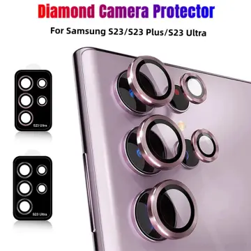 2 PCS for Samsung Galaxy S23 Ultra S23 Plus S23 Camera Lens Protector  Tempered Glass Camera Cover Screen Protector Metal Scratch