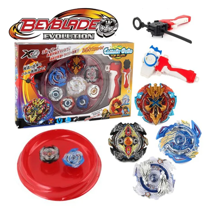 4PCS Set Beyblade Burst Booster Alloy Fighting Gyroscope With Launcher ...